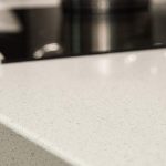 technistone crystal quartz white kitchen worktops 1